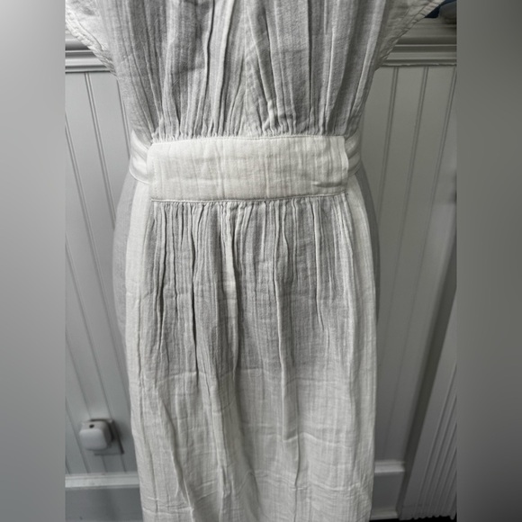 NWT Beautiful Shore 100% Cotton White Maxi Dress ~ Medium 🐚 - Picture 5 of 7